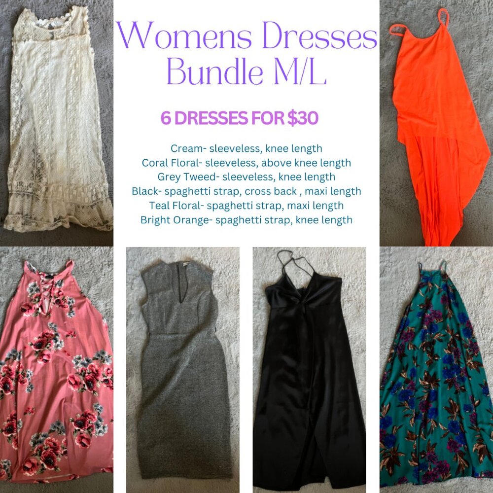 6 Womens M/L Dress Bundle